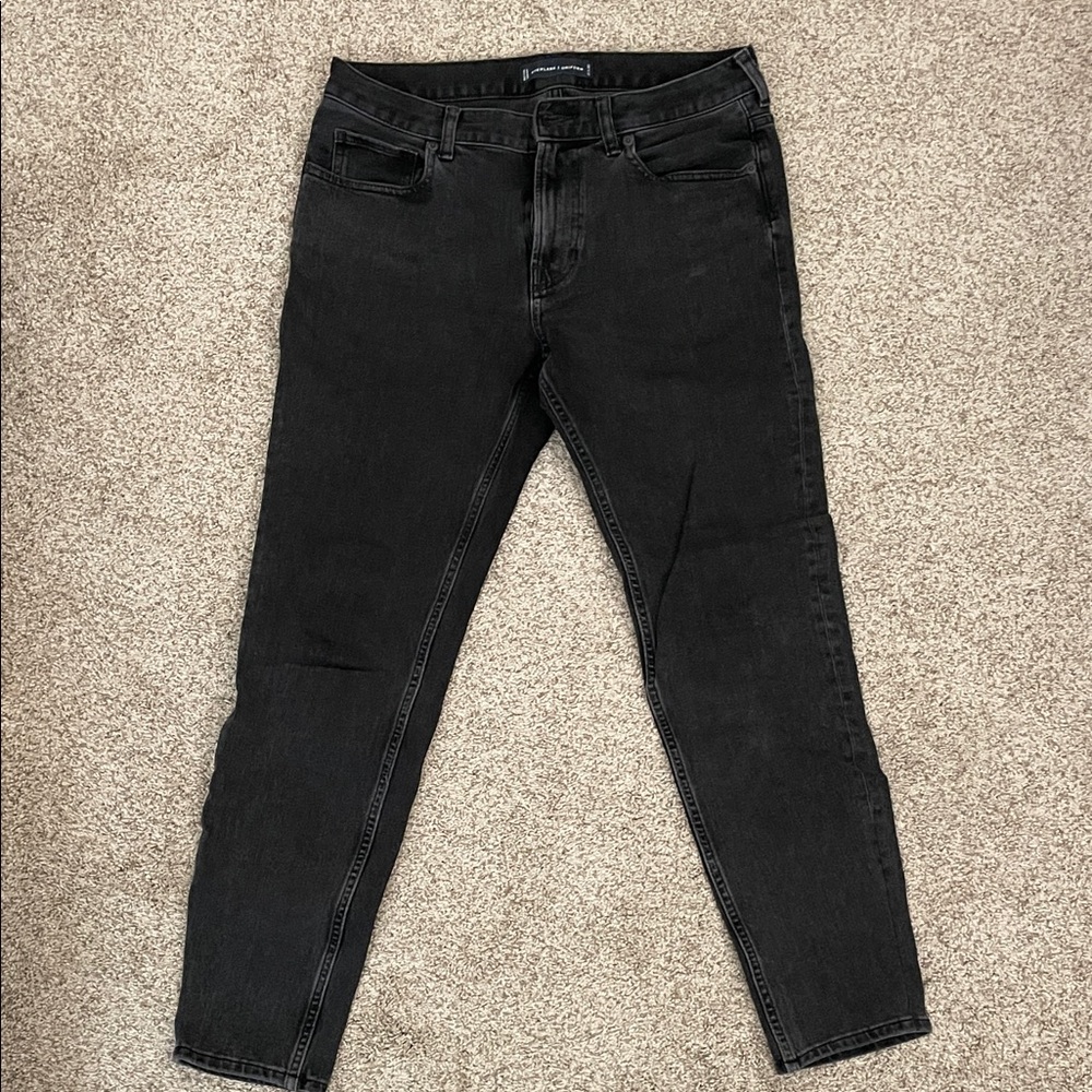 Everlane Men's Dark Charcoal Skinny Jeans